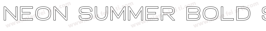 Neon summer bold shade字体转换